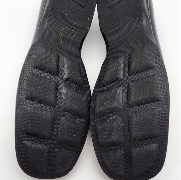 Women's High Sierra Meredith Black Leather Square Toed Slip-On Flat Loafers 8.5 - Picture 11 of 11